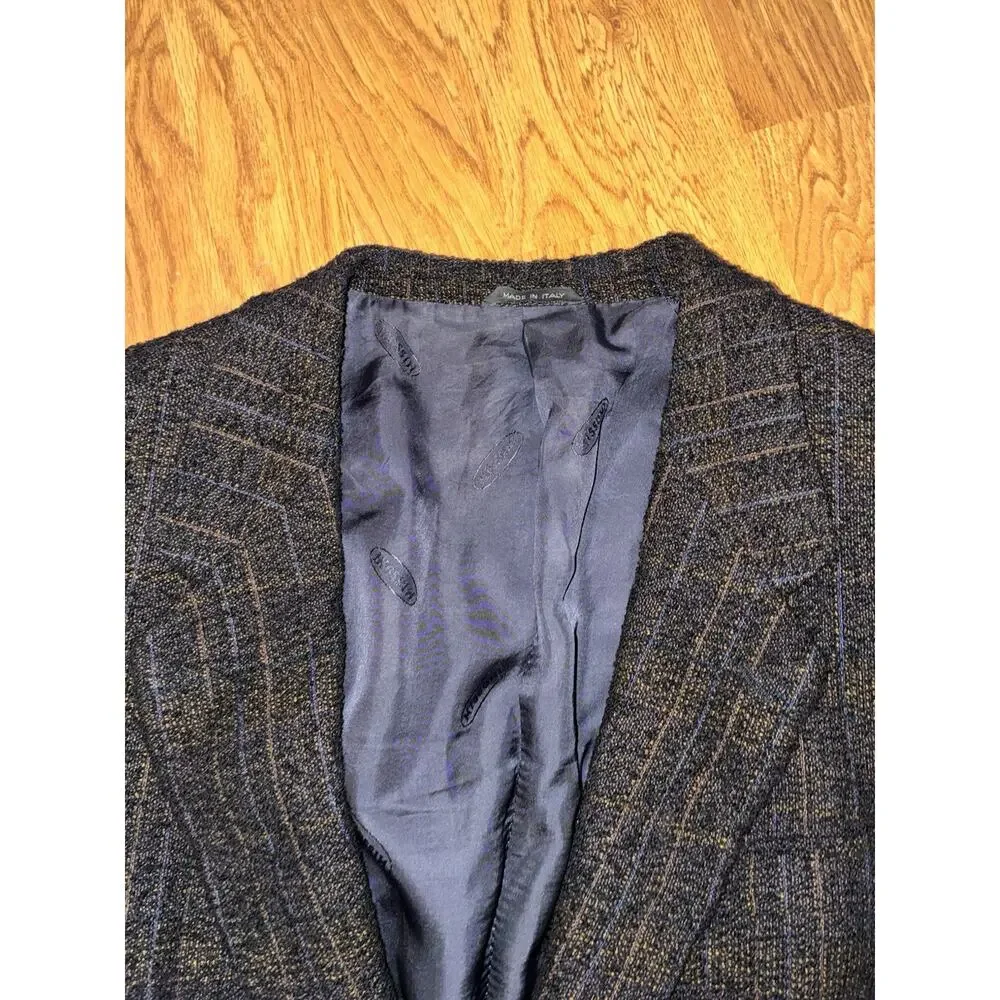 Missoni Uomo Tweed Blazer Mens 48R Wool Woven Made In Italy Wool Silk Mohair
